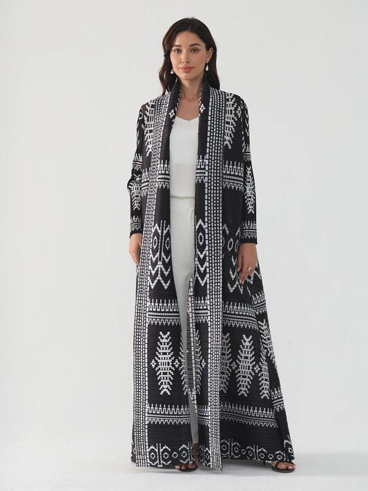 Kadieja Pleated Cardigan Abaya