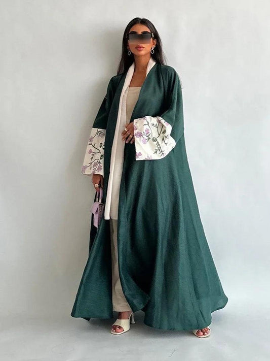 Kadieja Embroidered Open Abaya